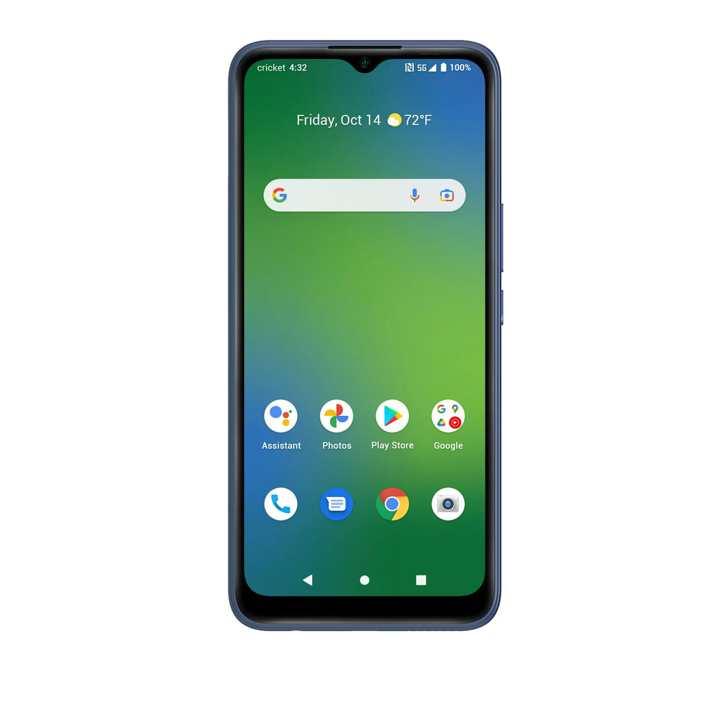 Refurbished Cricket Wireless Innovate E 5G LTE Cricket Wireless Prepaid Sizemartphone - Lightning Blue