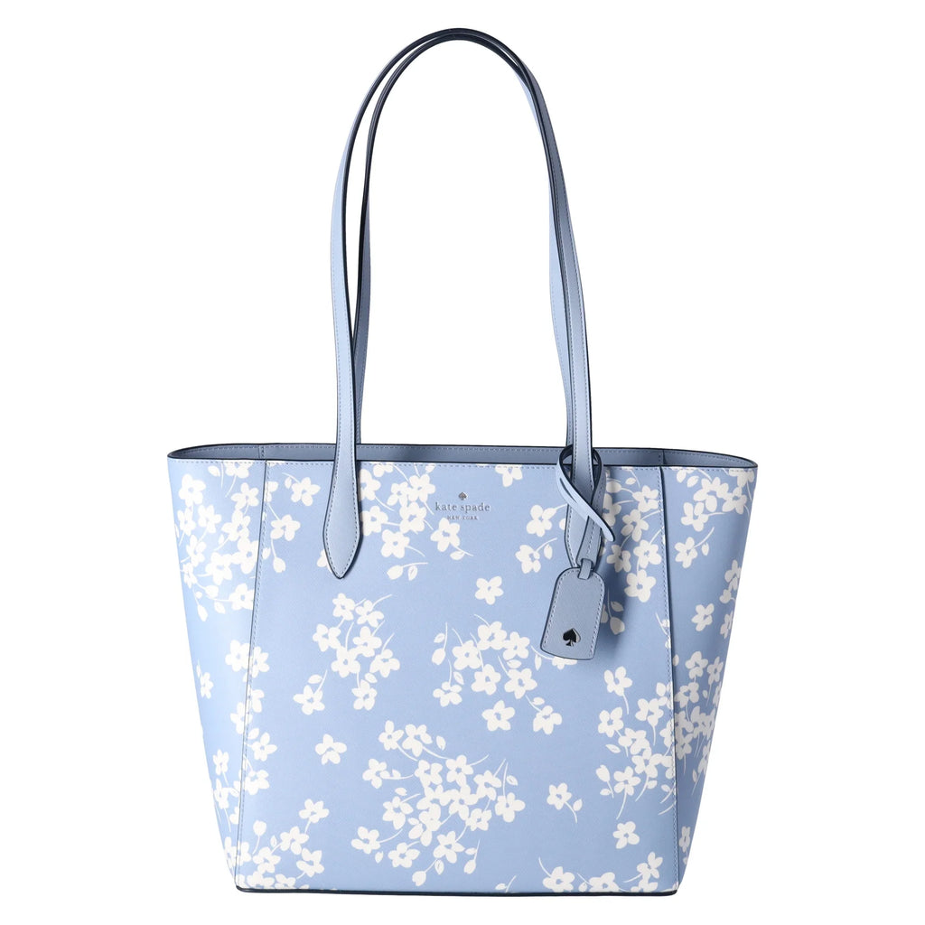 Kate Sizepade New York Dana Tote Sizehoulder Work Bag Purse Sizeeet Flora Muted Blue