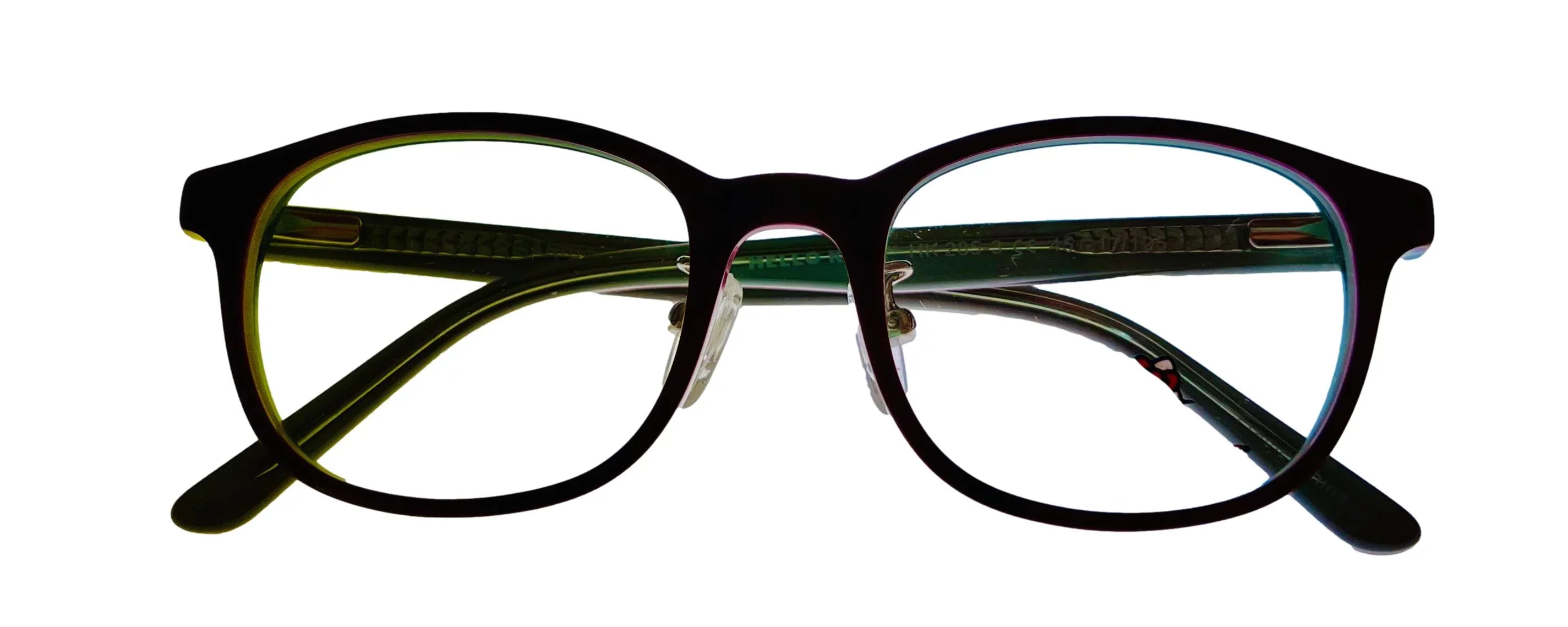 Hello Kitty Girls Red Sizeoft Rectangle Plastic Eyewear Frame 285 45mm