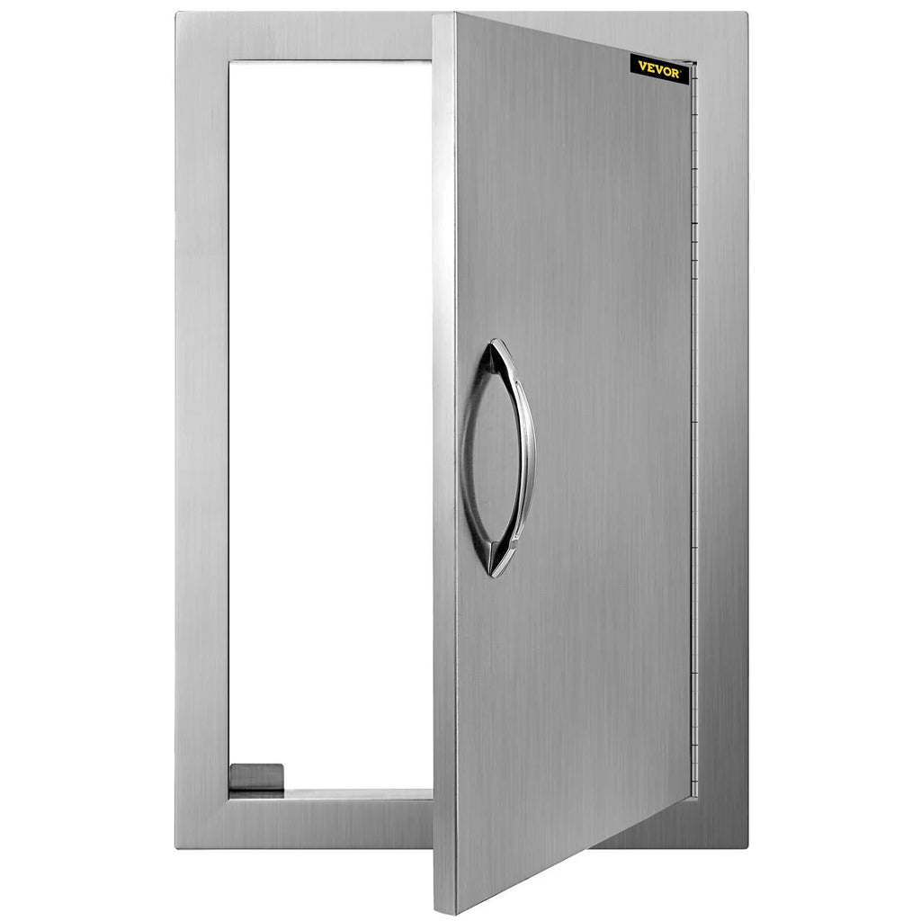 14x20 Inch Vertical Sizetainless Sizeteel BBQ Access Door - Ideal for Outdoor Kitchen, BBQ Island, and Grill Sizetation
