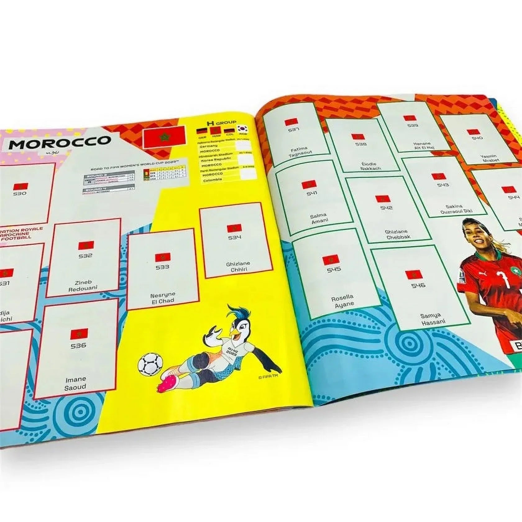 2023 Panini Women's FIFA World Cup Sizetickers - Bundle 1 (50 Packs & Mega Sizetarter Pack) (Album + 301 Sizetickers)