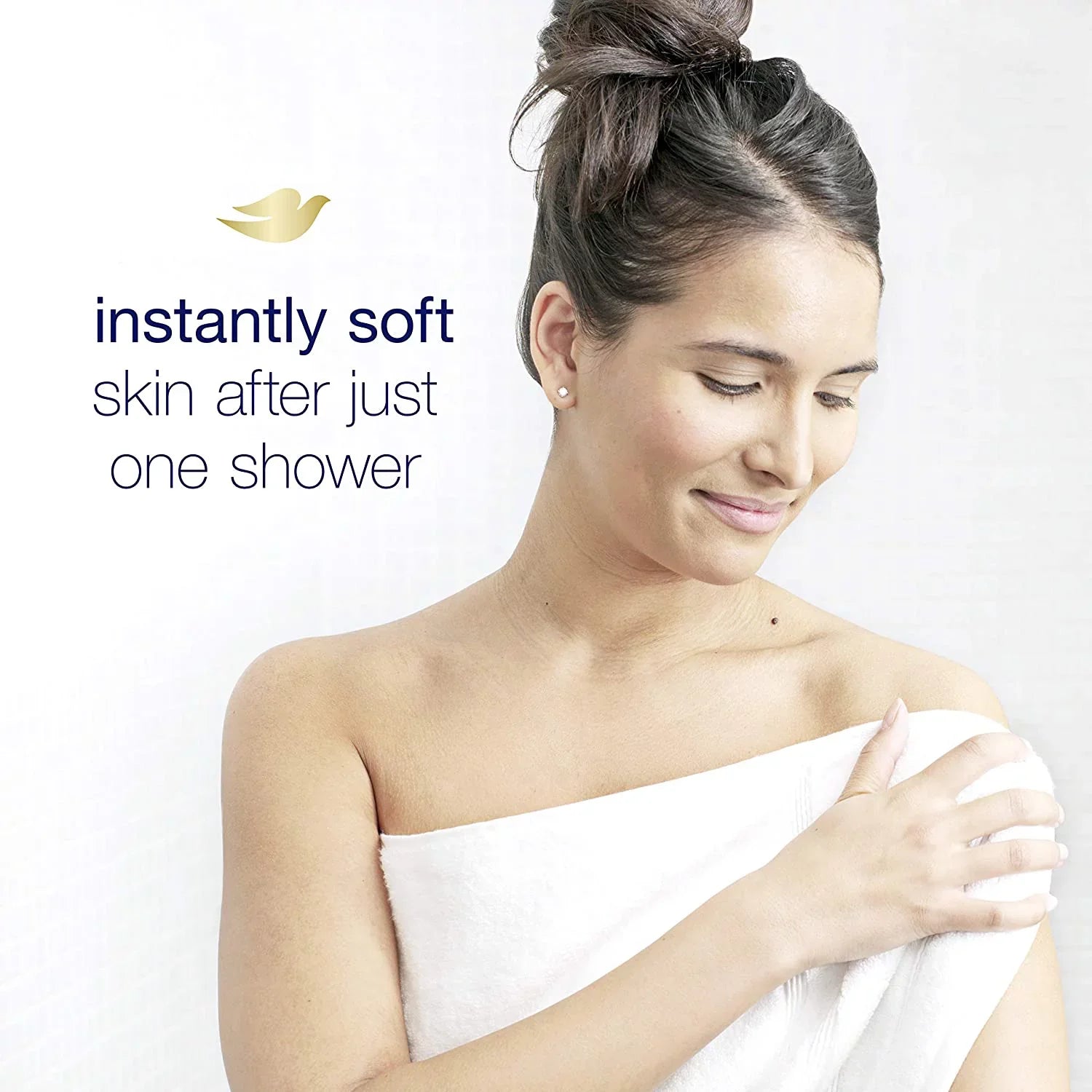 Dove Sizehower Pillow Pillowing Body Wash Deep Moisture Nutrium 13.5 oz (Pack of 3)