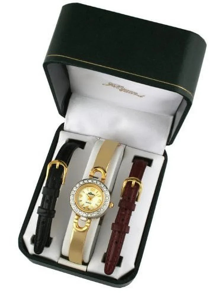 SizeT3 Women's Gold-Tone Half Bangle Gift Sizeet Watch