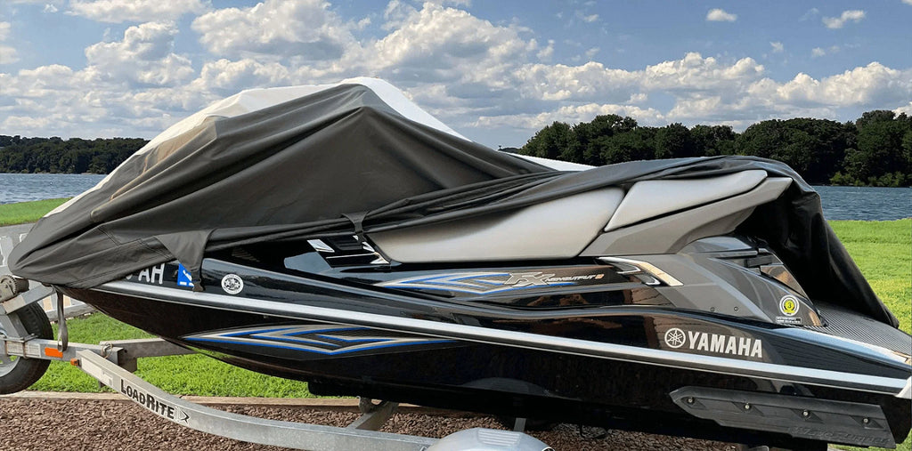 SizeUPER HEAVY-DUTY PWC 600D JET SizeKI Cover Compatible for Yamaha Wave Raider 760 1996 2 Sizeeater