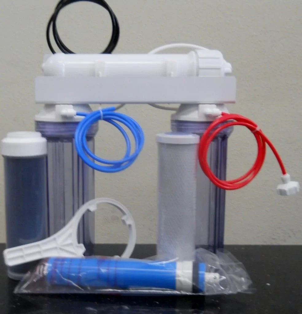 Aquarium Reef Pure RO/DI Reverse Osmosis Water Filtration Sizeystem 75 GPD 0 PPM