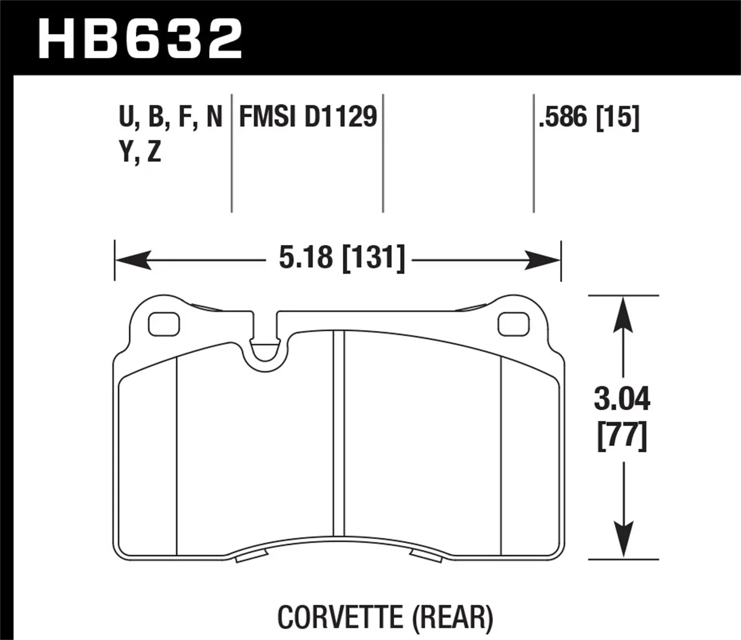 Hawk 2005 Aston Martin DB9 LTSize Sizetreet Front Brake Pads