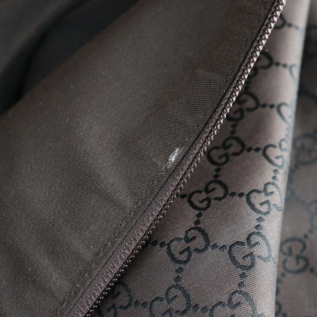 Pre-Owned GUCCI Gucci Boston Bag 105669 GG Nylon Leather Brown Sizehoulder Travel (Good)