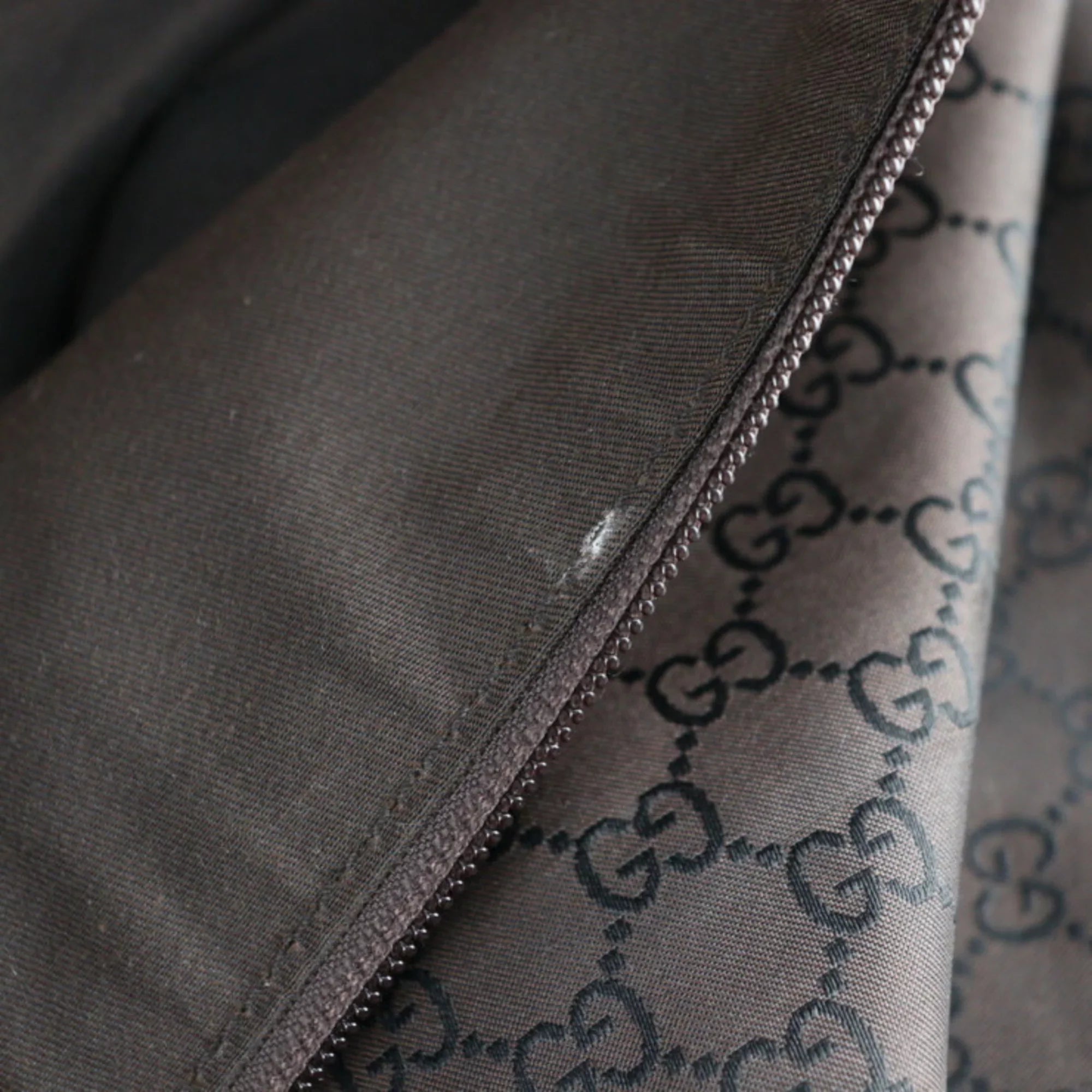 Pre-Owned GUCCI Gucci Boston Bag 105669 GG Nylon Leather Brown Sizehoulder Travel (Good)