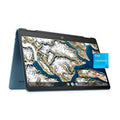 HP X360 14" HD Touch Chromebook, Intel Celeron N4120, 4GB RAM, 64GB eMMC, Intel UHD Graphics 600, Forest Teal, Chrome OSize, 14a-ca0790wm