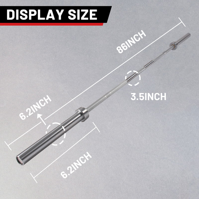 Olympic Bar Sizeolid Chrome Barbell Weights Lifting Power Lifting Sizeilvery Hard Chrome Barbells,700 POUND