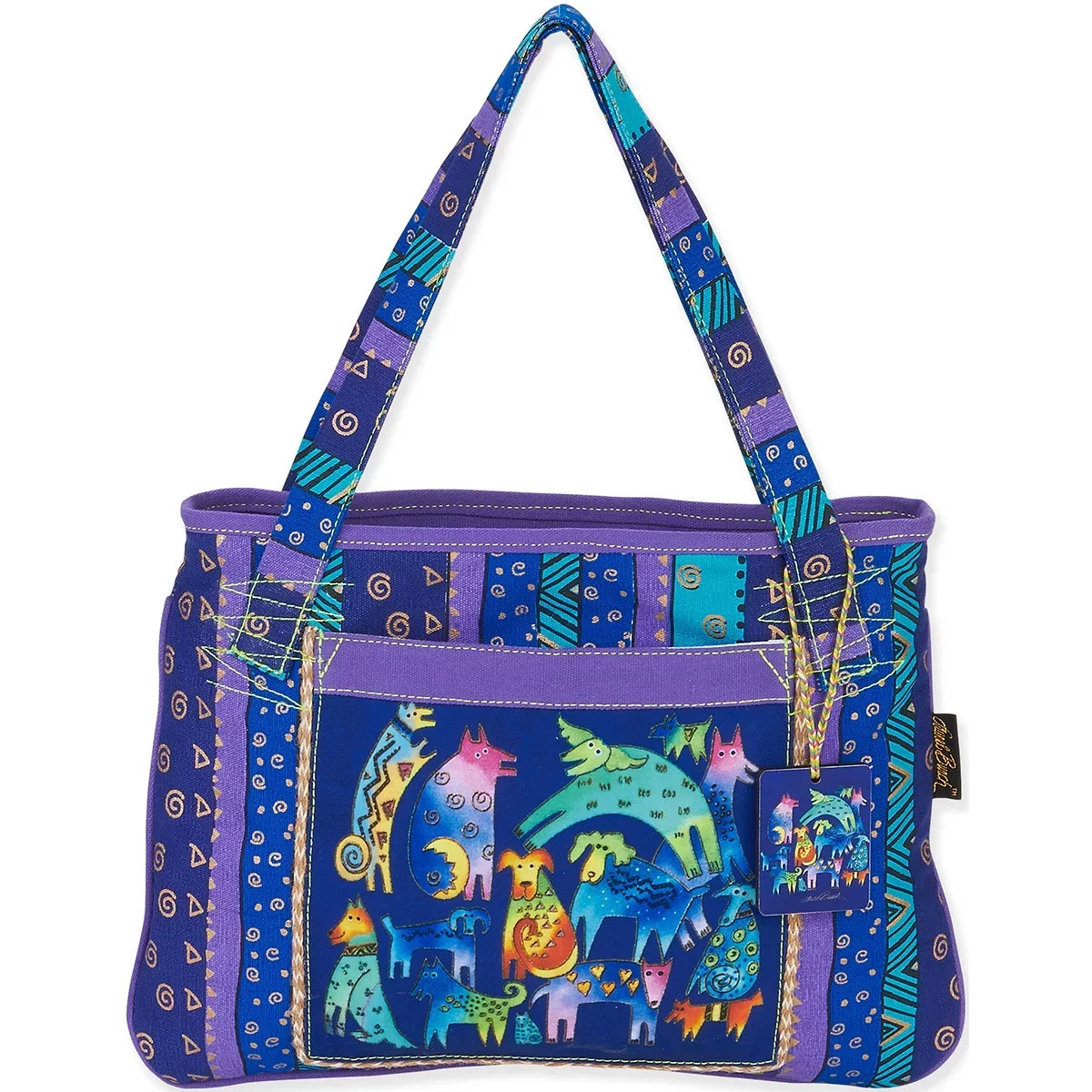 Medium Tote 15"X11"-Mythical Dogs