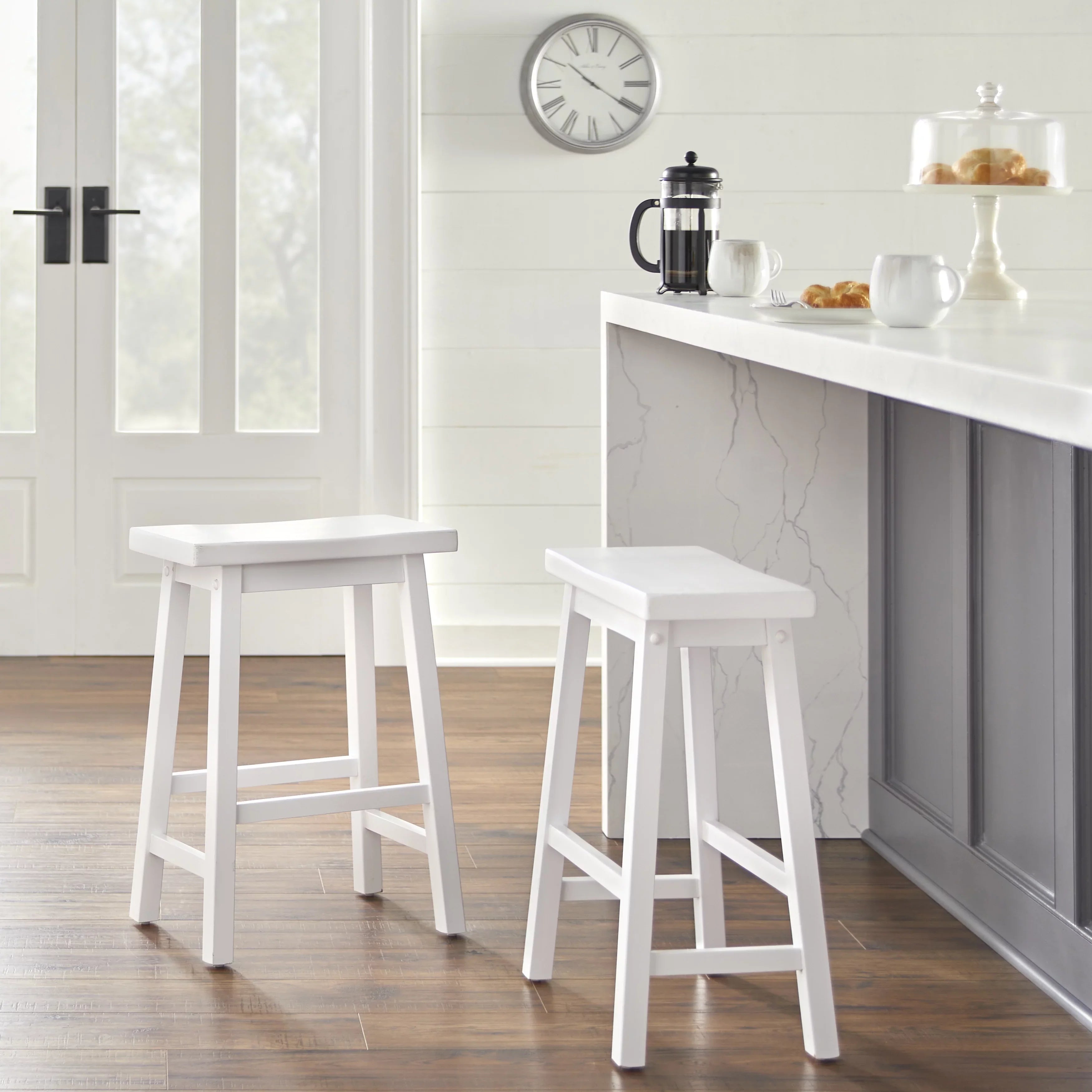 TMSize Arizona 24" Indoor Sizeaddle Counter Sizetool, Ivory