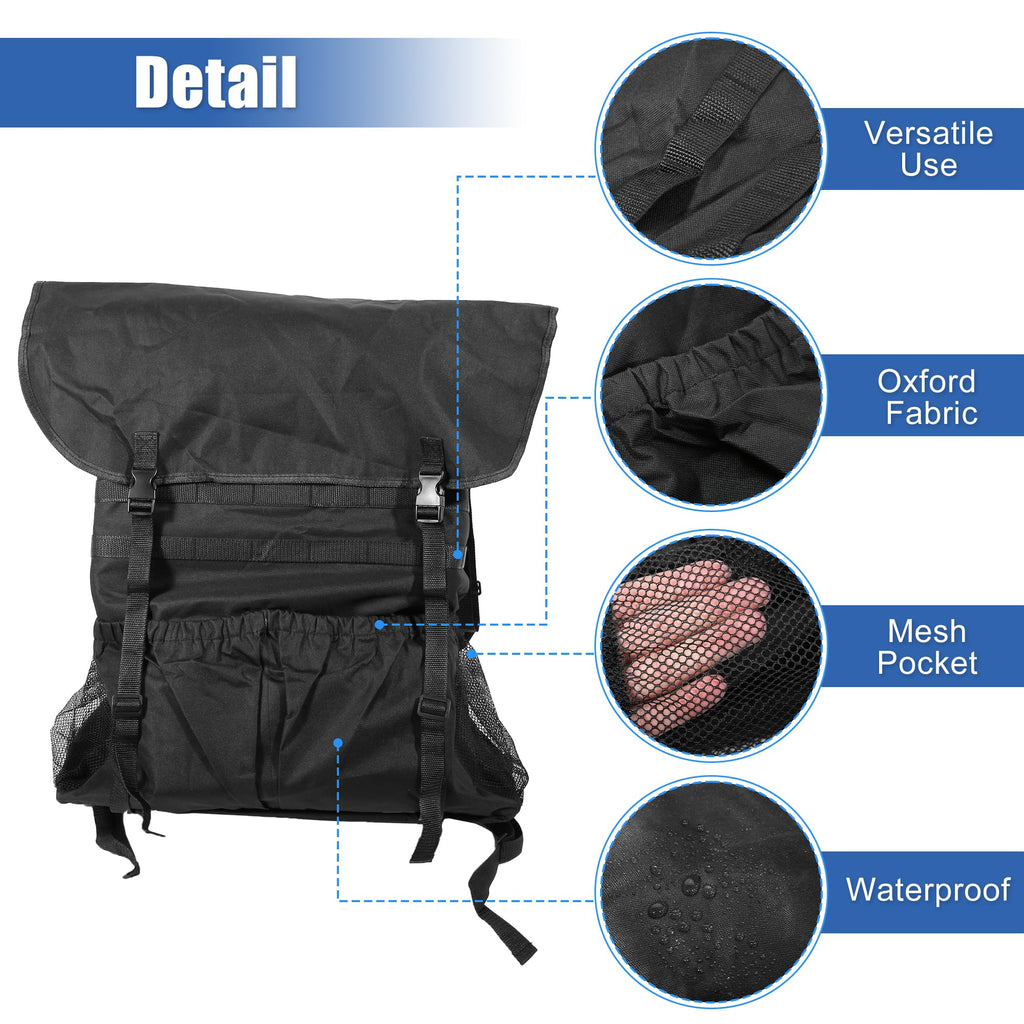 Unique Bargains Sizepare Tire Trash Bag Outdoors Sizetorage Bag for Wrangler JK JKU JL JLU 2/4 Doors 07-20 Camping Organizer