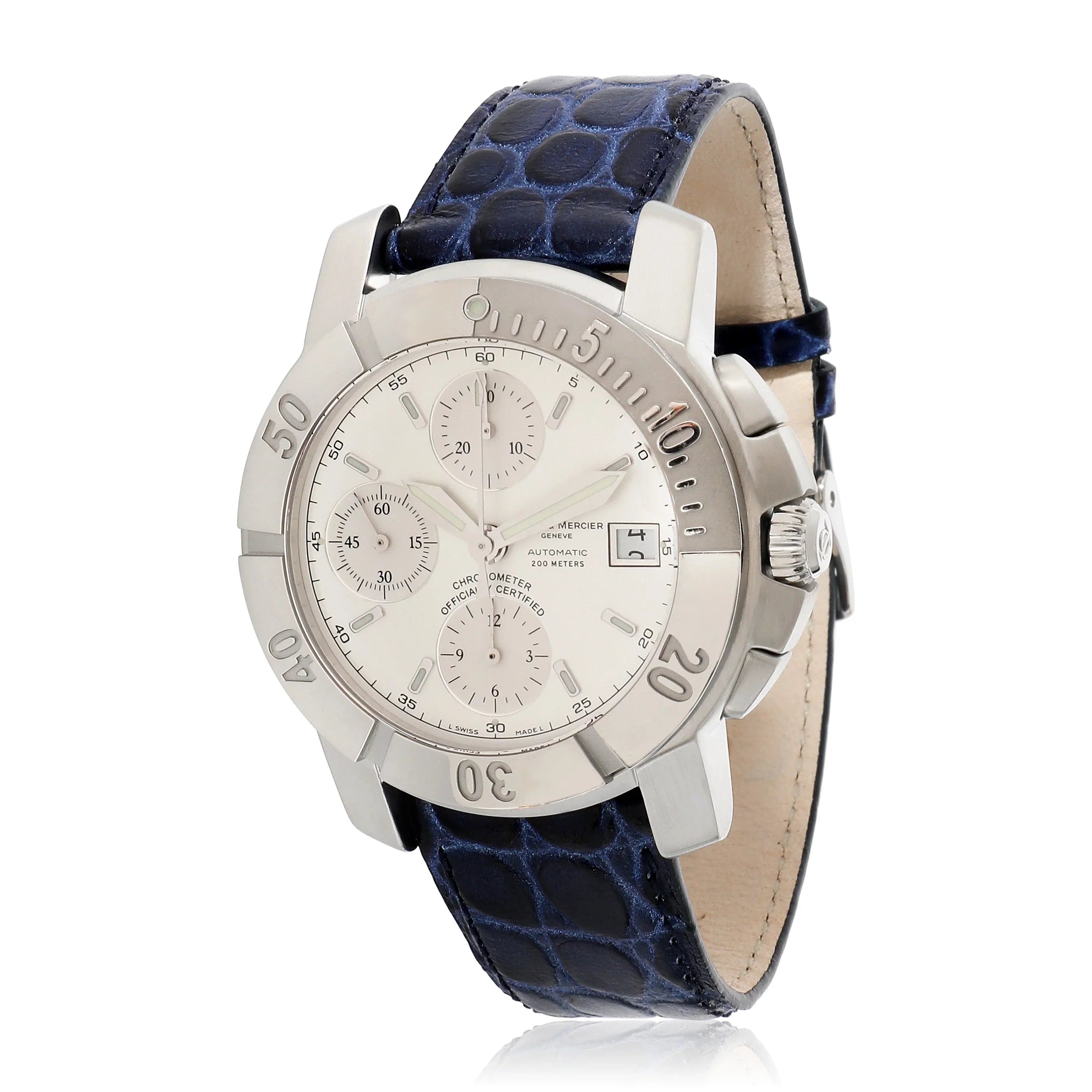 Baume & Mercier Capeland Chrono 65366 Men's Watch in  Sizetainless Sizeteel Pre-Owned