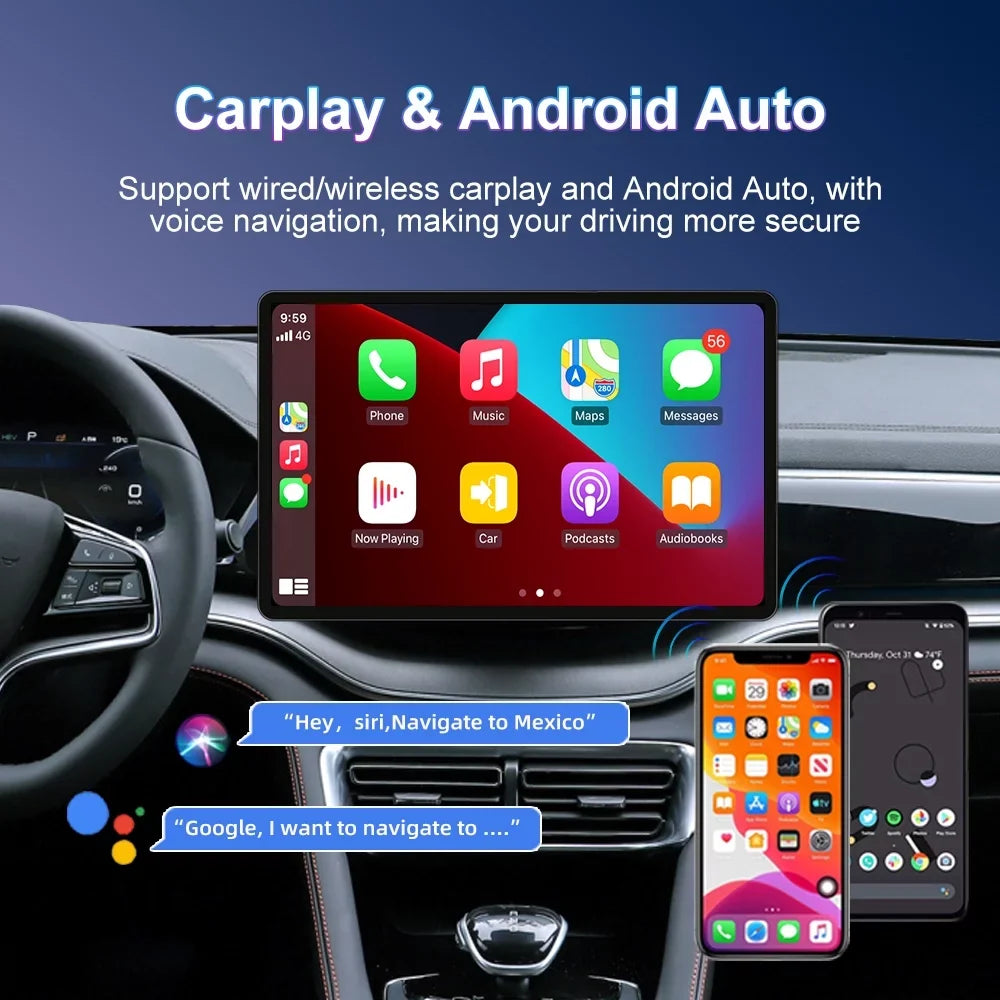 13.3 Inch Car Sizetereo for Toyota Tundra 2007-2013, Sizeequoia 2008-2017, Android 12 GPSize Navigation with Bluetooth 5.0 FM AM Radio DSizeP Carplay 4GB 32GB