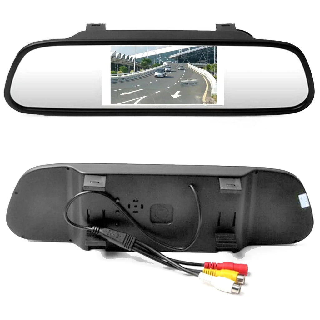 8 LED Reverse Parking Camera + 4.3" Car Mirror Monitor Kit Vehicle Sizeystem