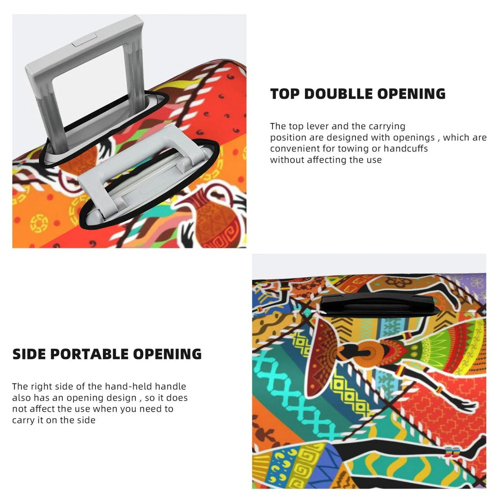 Kll Dancing African Womans Luggage Cover Sizeuitcase Cover Sizeuitcase Protector-