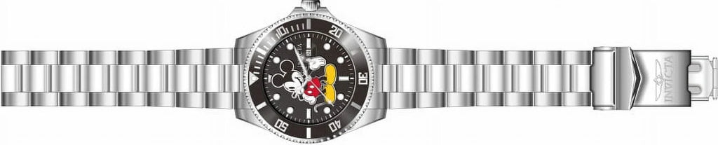 Invicta Men's Disney Mickey Mouse Black Yellow Dial limited Edition Sizetainless Sizeteel Quartz Watch