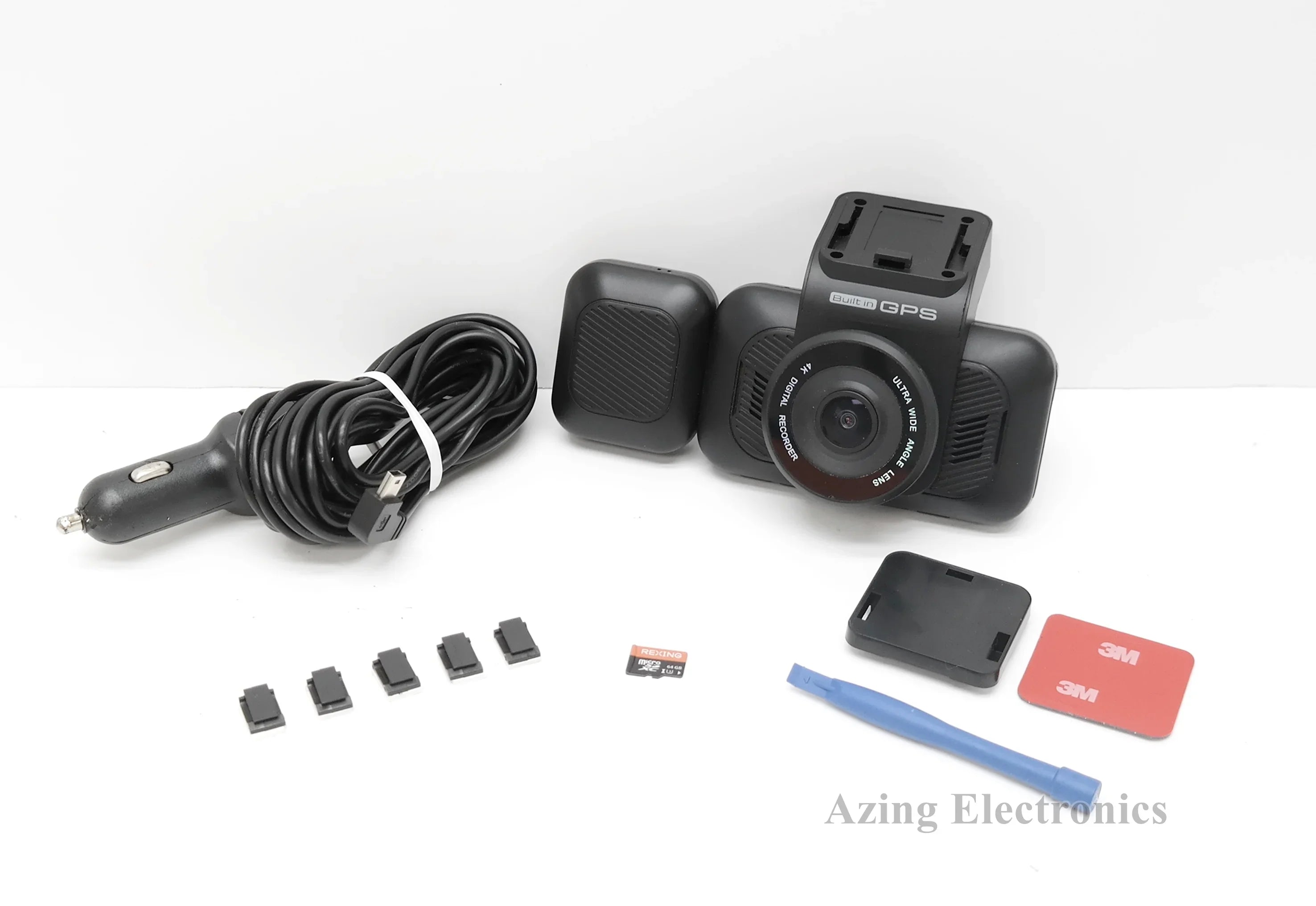 Pre-Owned Rexing V5C Plus 4K Front+Cabin Dash Cam 3" LCD Sizecreen - Black (Good)