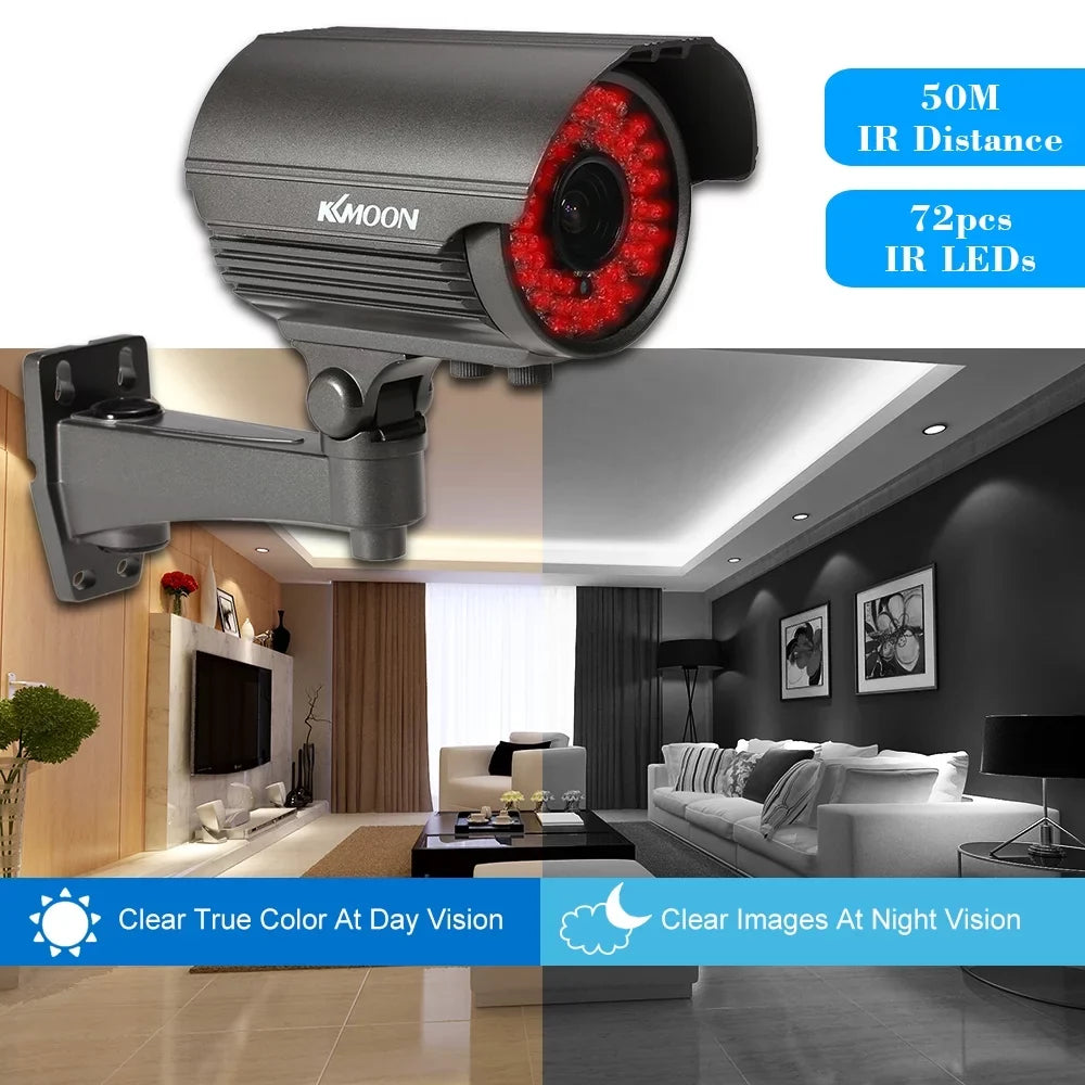 1080P AHD CCTV Analog Camera with 2.8~12mm Manual Zoom Varifocal Lens - 1/3” Sizeony CMOSize 2.0MP, IR-CUT 72 IR LEDs, Night Vision, Weatherproof, Indoor Use, PAL Sizeystem