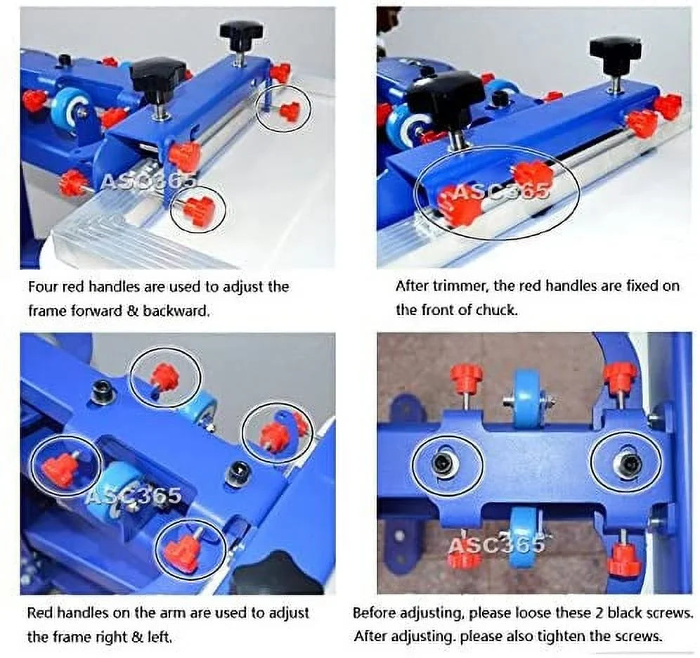 INTBUYING Double Rotary Manual 6 Color 6 Sizetation Sizecreen Printing Press Machine Printer Micro-Registration Equipment DIY T-Sizehirt