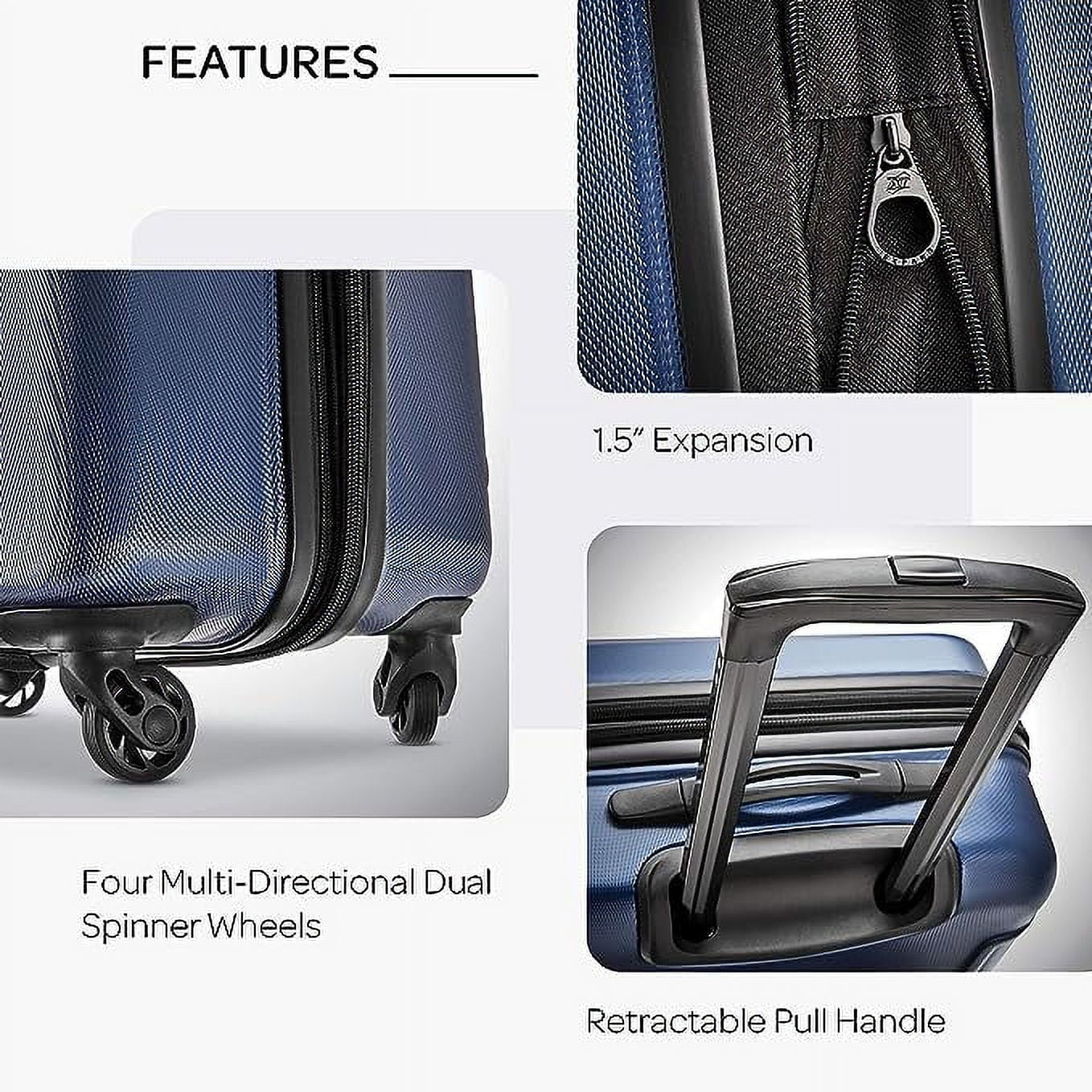 Open Box American Tourister 21" Moonlight Hardside Luggage Sizepinner 92504-1596 - NAVY